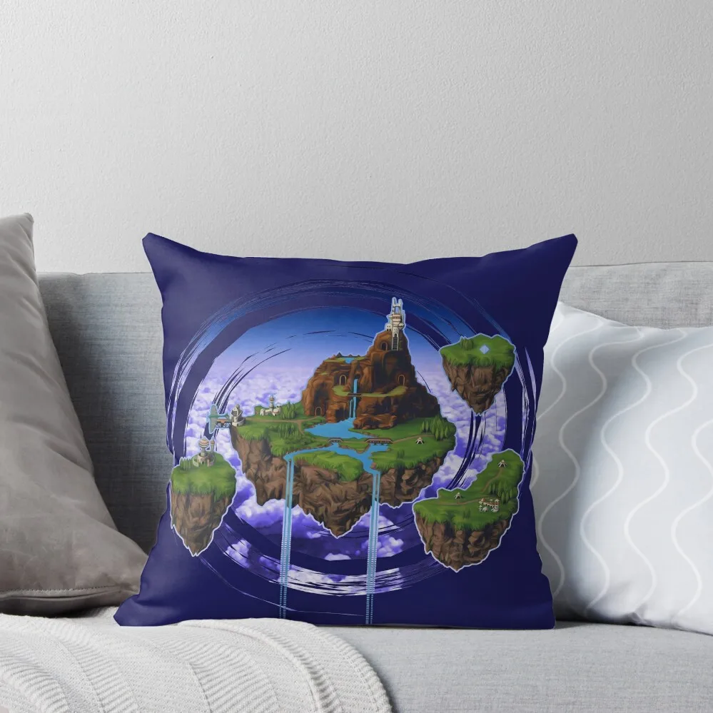 Kingdom of Zeal - Chrono Trigger Throw Pillow Pillowcases For Pillows Christmas Covers pillow