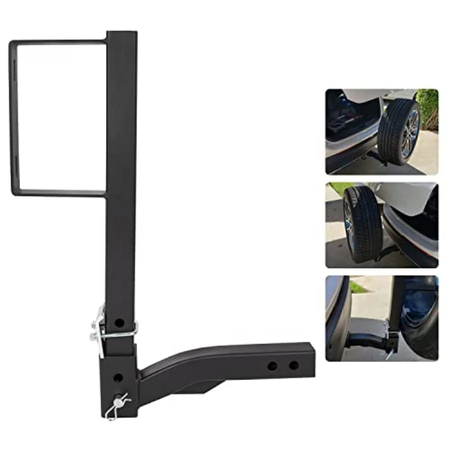 

Spare Tire Mount Carrier 24-Inch Universal Fit for SUV ATV UTV RV Truck Car w/Standard 2'' Receiver Trailer Hitch Tire Carrier