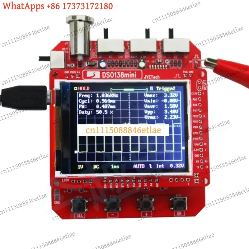 k3 DSO138 Mini Digital Oscilloscope Kit, DIY STM32 Pocket DSO Module with Spare Parts