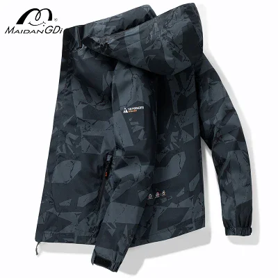 

MAIDANGDI Windproof and Waterproof Assault Suit Men's Camouflage Jacket Men's Autumn Winter Top