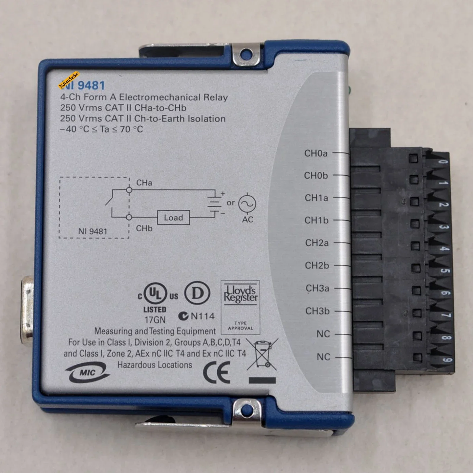9481 4-Channel SPST Electromechanical Relay Module Used