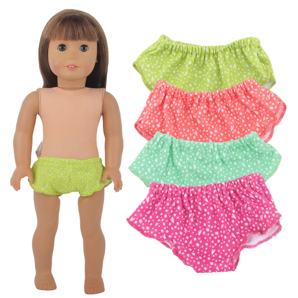 Doll Accessories Spotted Underwear For American 18 Inches Girl Dolls Shorts For 43cm Baby New Born&OG,Russia DIY Girl Dolls