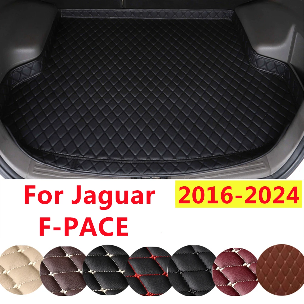 YJ High Side XPE Leather Custom Fit For Jaguar F-PACE 2024 23-2016 Car Trunk Mat AUTO Accessories Rear Cargo Liner Cover Carpet