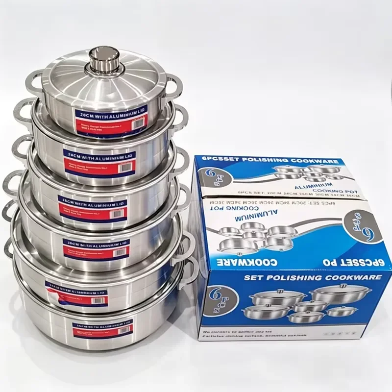 Factory Aluminum Cookware Set, Die Cast Casserole, Forged Pot Set, Kitchenware, Soup Pot Set