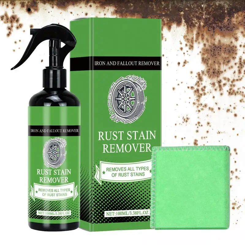 

Rust Reformer Spray 100ml Metal Rust Remover With Towel Wheel Hub Refurbishment Cleaning Supplies For Vehicle Truck