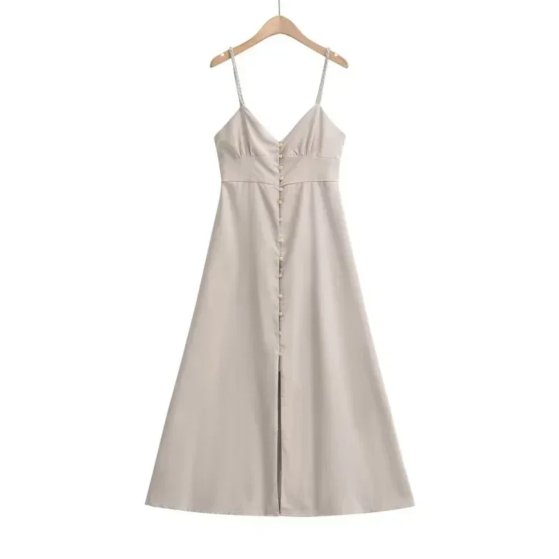 Linen Dress Women Strapless V Neck Solid High Quality Midi Vintage Chic And Elegant Y2k Sundress Women's Dresses - AliExpress 200000345 Linen Dress Women Strapless V Neck Solid High Quality Midi Vintage Chic And Elegant Y2k Sundress Women's Dresses - AliExpress 200000345