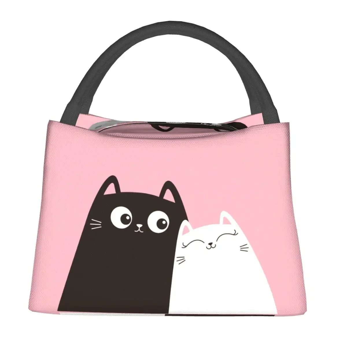 

Cute Cat Lunch Bag For Adult Funny Cartoon Lunch Box Funny Picnic Cooler Bag Portable Oxford Thermal Tote Handbags