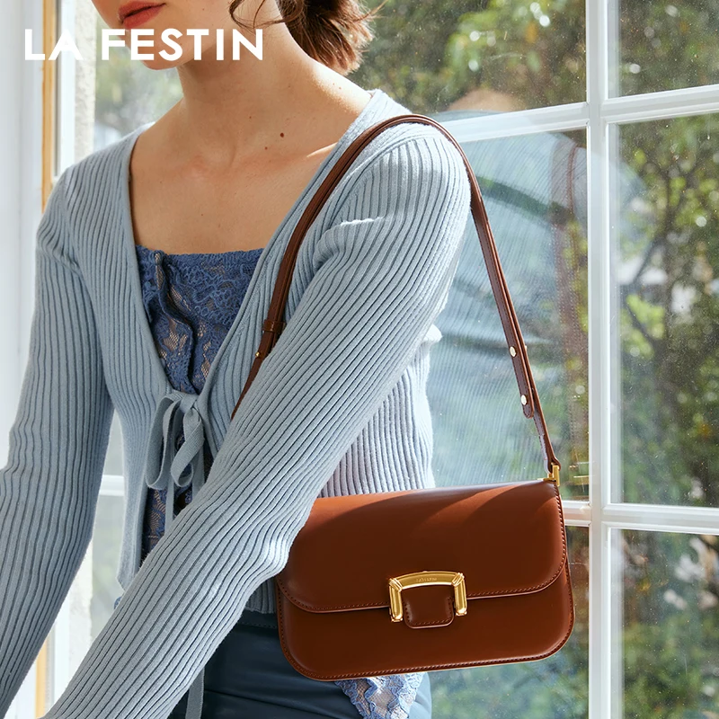 LA FESTIN Original Luxury Bag Ladies Leather Bag Crossbody Bags 2024 New Women\'s bag Fashion Handbag Trend Shoulder Bags