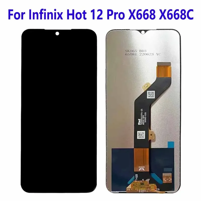 

For Infinix Hot 12 Pro X668 X668C LCD Display Touch Screen Digitizer Assembly Replacement Accessory