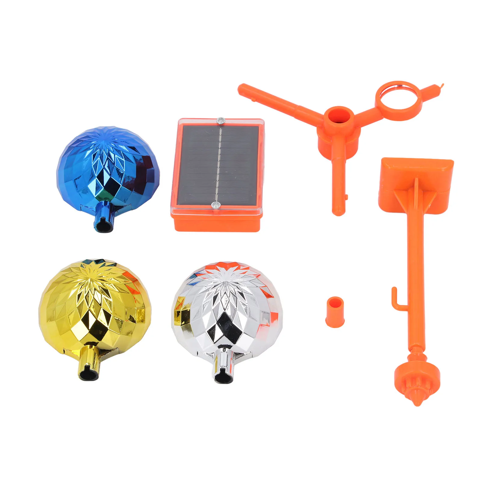 

Birds Reflect Deterrent Outside Patio Solar Powered Sound Light Reflective Rotating Device Colorful Visual Bird Scarer