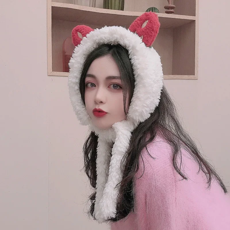 

Cute Strawberry Women Winter Earmuffs Women Ear Cover Protector Faux Fur Soft Warm Hat Earmuff Warmer Apparel Accessories