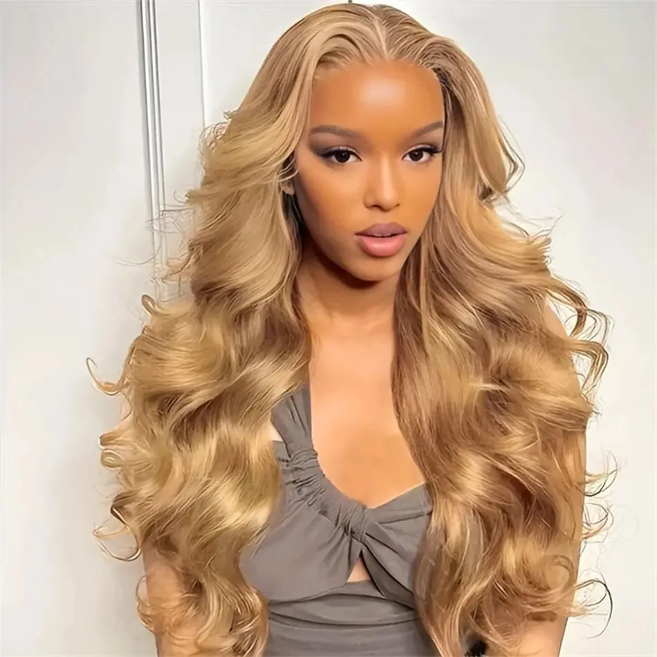 13x4 27 Honey Blonde Wig Human Hair 13x6 Hd Lace Frontal Wig 200 Density Body Wave Lace Front Wig Honey Blonde Human Hair Wigs