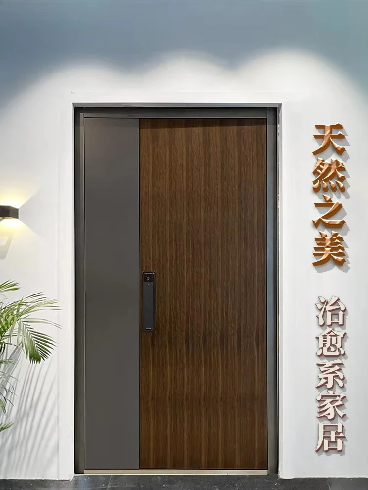 xx-Custom Cast Aluminum Villa Entrance Double Doors Rural Self-Built Home Entrance Master-Slave Doors