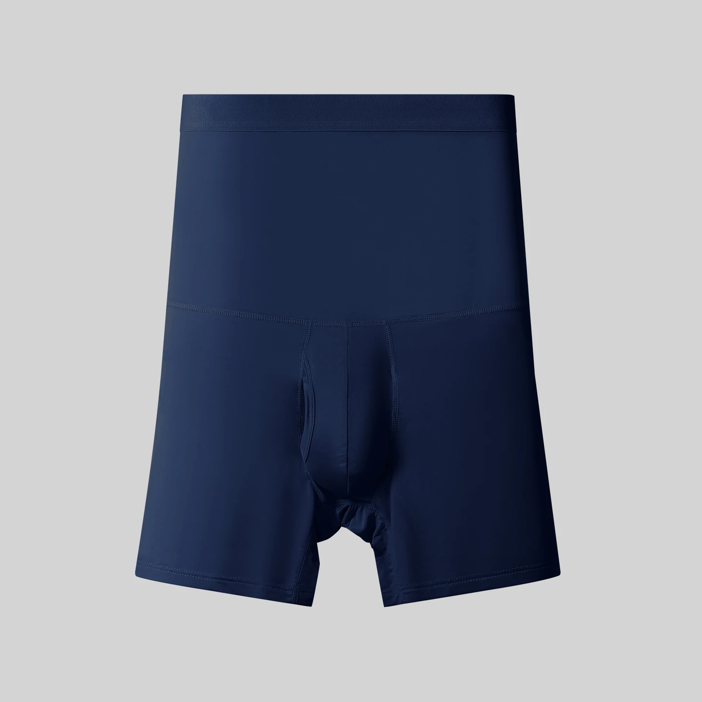 Men's sports underwear: high-waisted, belt-curving, plus-size, lengthened, anti-leg chafing, waist-protecting, flat-cut shorts
