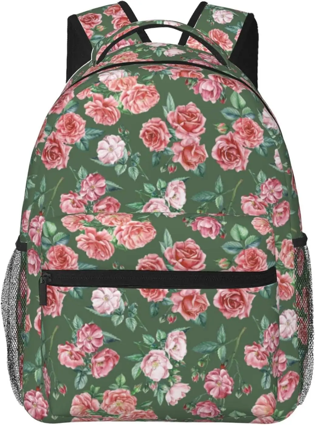 Wrapables Lot de 3 grands sacs à provisions réutilisables en nylon respectueux de l'environnement Bouquet de fleurs