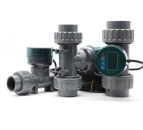PVC Pipe Sensor Corrosion Resistance Digital Flow Meter High Precision Intelligent Water Meter Multi Pipe Diameter 485 Signal