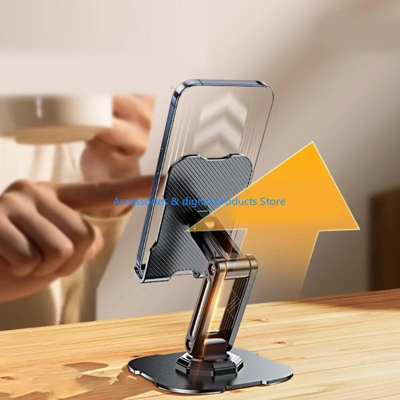 77JD Cellphone Tablet Holder Folding Height Adjustable Tabletop Support Cradle