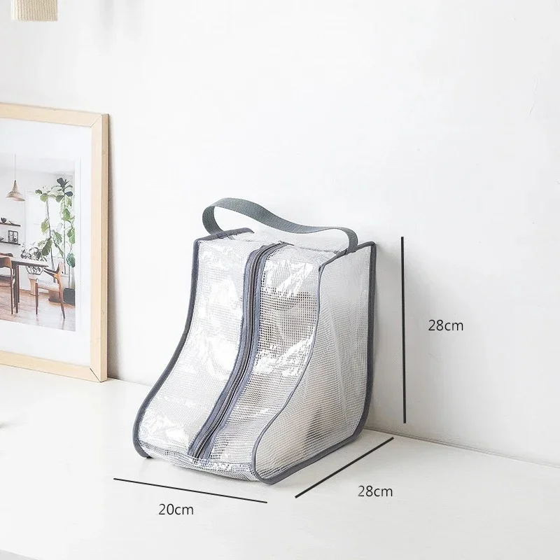 Shoes Storage Bags Cover Long Riding Rain Boots Dustproof Organizer Portable Travel Zipper Pouch Accessories Supplies Item