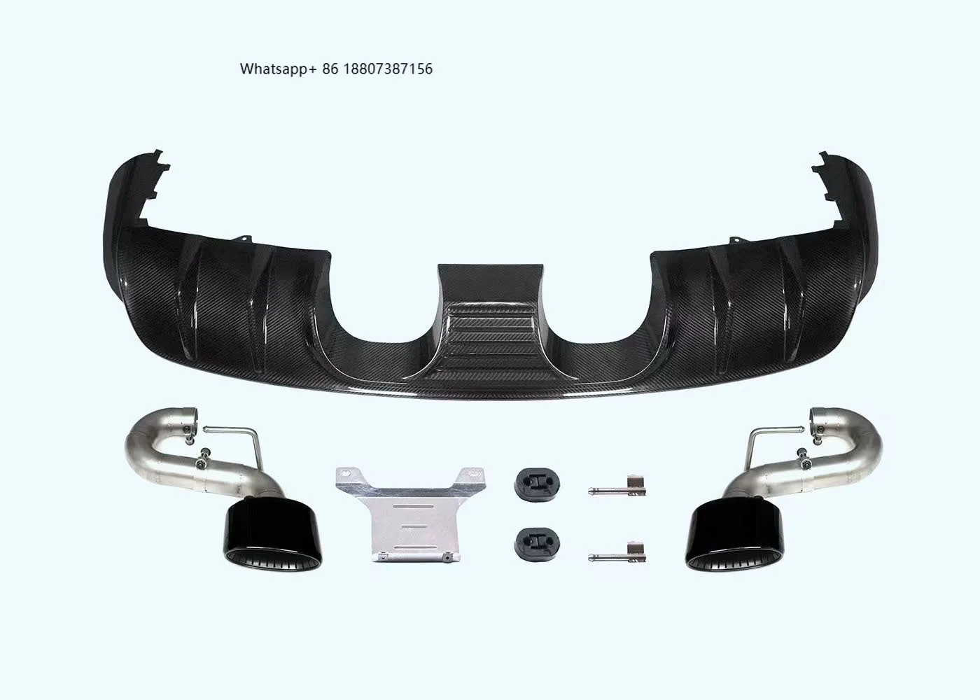 

New 18-25 for Cayenne 9Y0 Dry Carbon Fiber Bumper with Exhaust Rear Lip Bolt-On Retrofit Upgrade-Yaochi Brand 1 Year Warranty