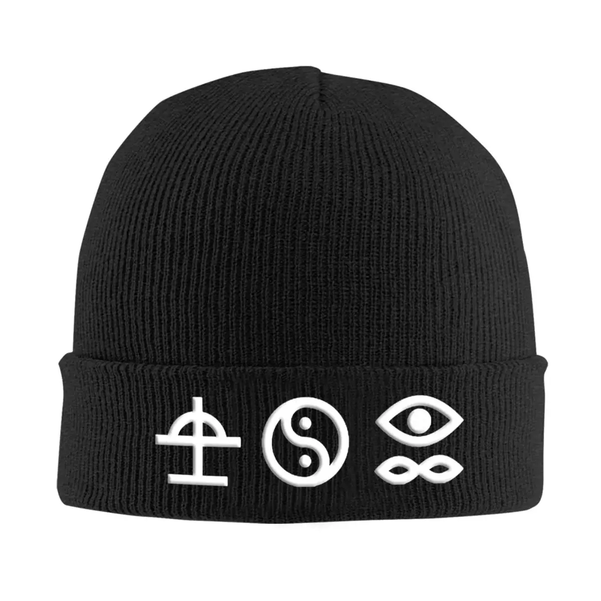 Bad Omens Is An American Metalcore Warm Knitted Cap Hip Hop Bonnet Hat Autumn Winter Outdoor Beanies Hats for Unisex Adult