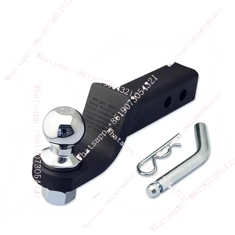 Auto modification general square mouth trailer hook trailer arm stainless steel tiger head traction hook rear bar tow