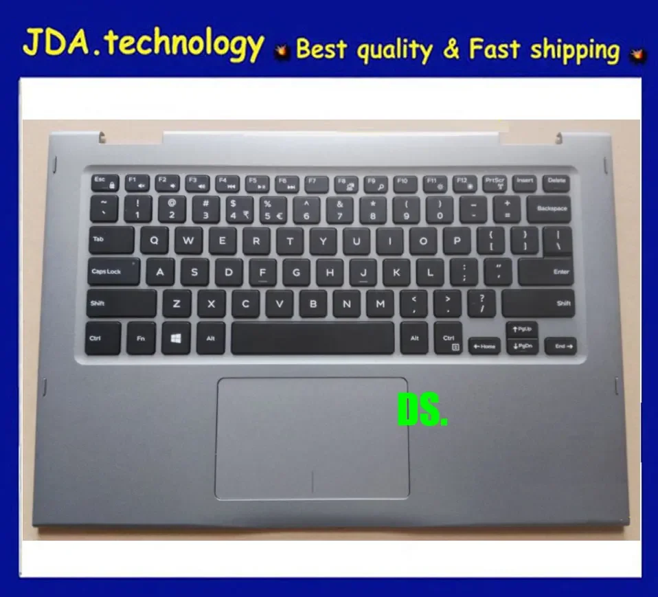 MEIARROW     New For Dell Inspiron 13 5368 5378 Palmrest upper cover US Keyboard JCHV0 0JCHV0 Touchpad No Backlight