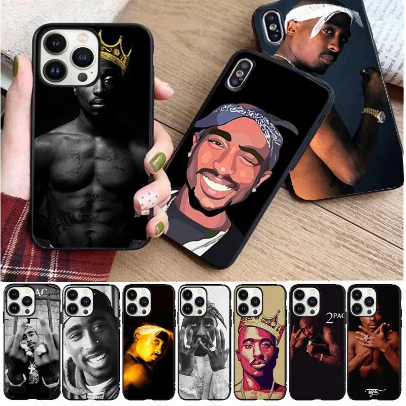 soft funda 2Pac Tupac Phone Cover For iphone 16pro 15pro 14pro 11pro 12pro 13pro max 7 8 SE XR 12mini 13mini Coque Cases