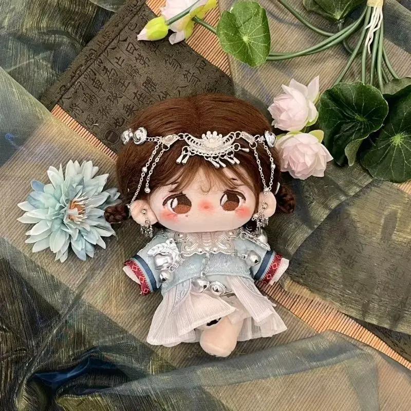 20cm cotton doll - Traditional Chinese Miaojiang series baby clothes plush doll set formal dress view 5