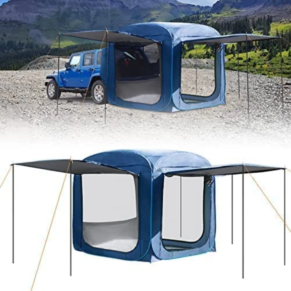 POP UP SUV Car tailgate tent Outdoor Sun Shelter Waterproof Rainfly Camping Truck rear Tent garage tent