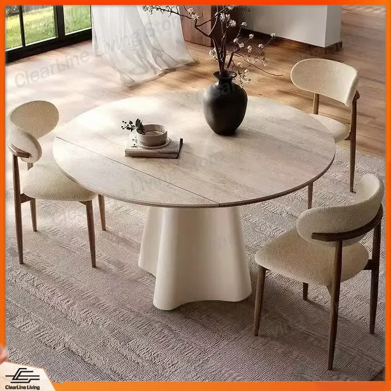 The provided Chinese title describes a dining table but the prompt asks to translate a pet bed. Assuming the input text was