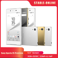 Sony Xperia Z5 Premium E6853 E6883 4G Mobile Phone 3GB+32GB 5.2'' 23MP+5.1MP 4K@30fps Video OctaCore Android  z5 premium phone