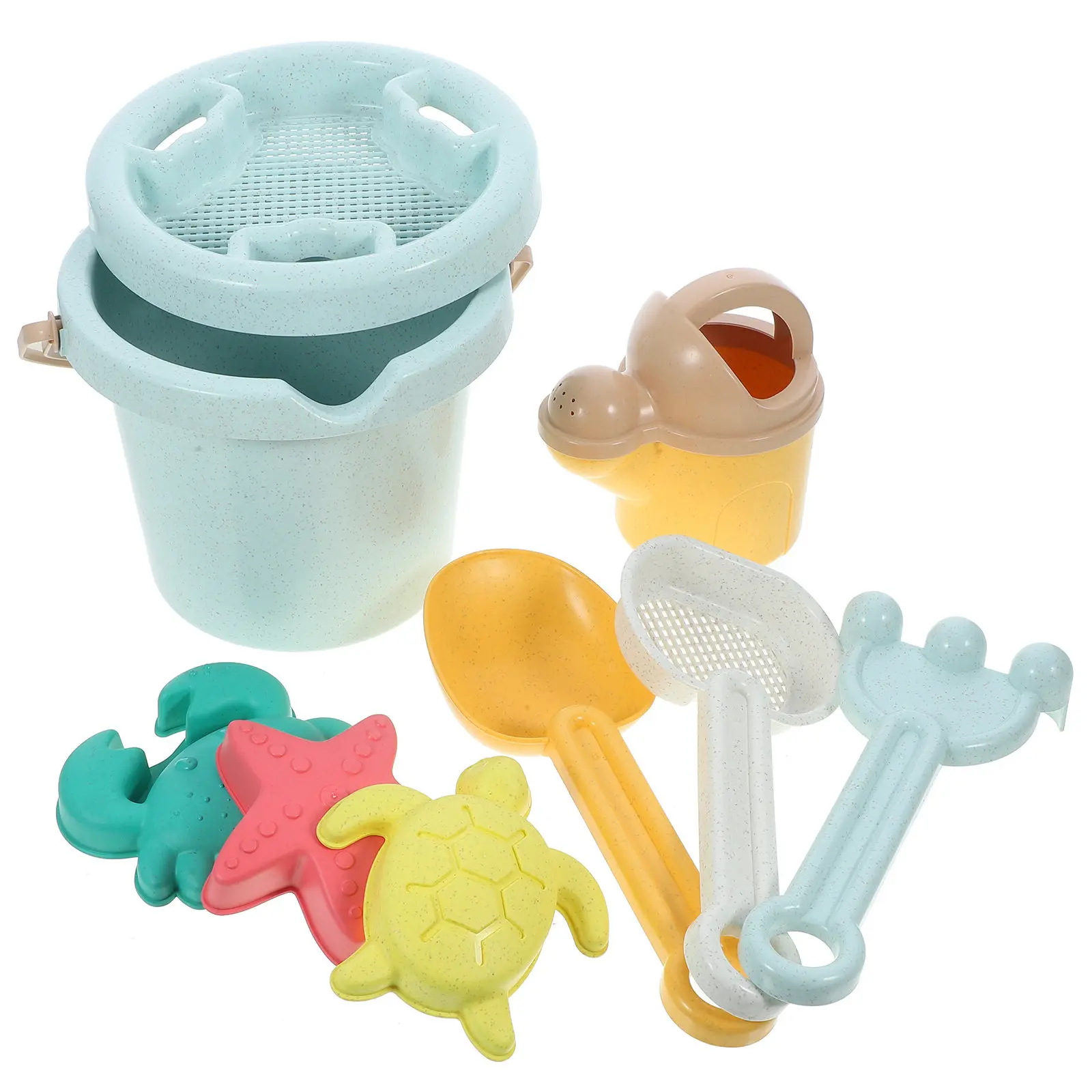 1Set Kids Beach Sand Bucket Shovels Lightweight Safe Set for Outdoor Play Cognitive Development Toddlers Beach Toys