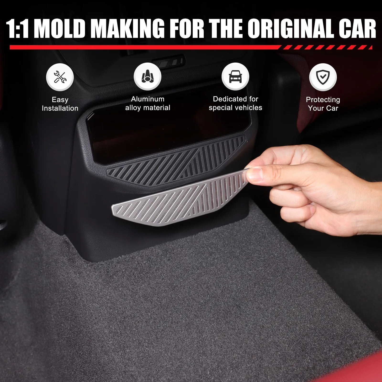 

For BMW X3 G45 G48 Car Air Vent Cover Rear Air Condition Vent Outlet Panel Frame Interior Decor Sticker Trim Car Accessories