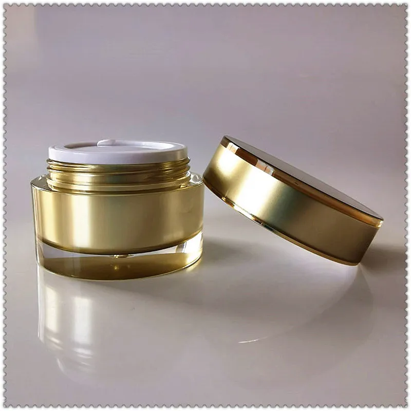 5/15pcs 15/30/50g Empty Cream Jar Lotion Bottles Acrylic Cosmetic Container Cosmeitic Travel Sample Bottles Refillable