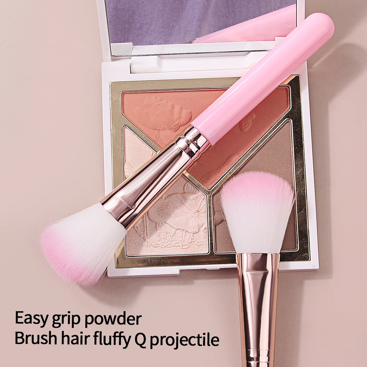 Pincel de blush para iniciantes, cerdas macias, pincel de alto brilho, pincel portátil, ferramenta de maquiagem facial multiuso