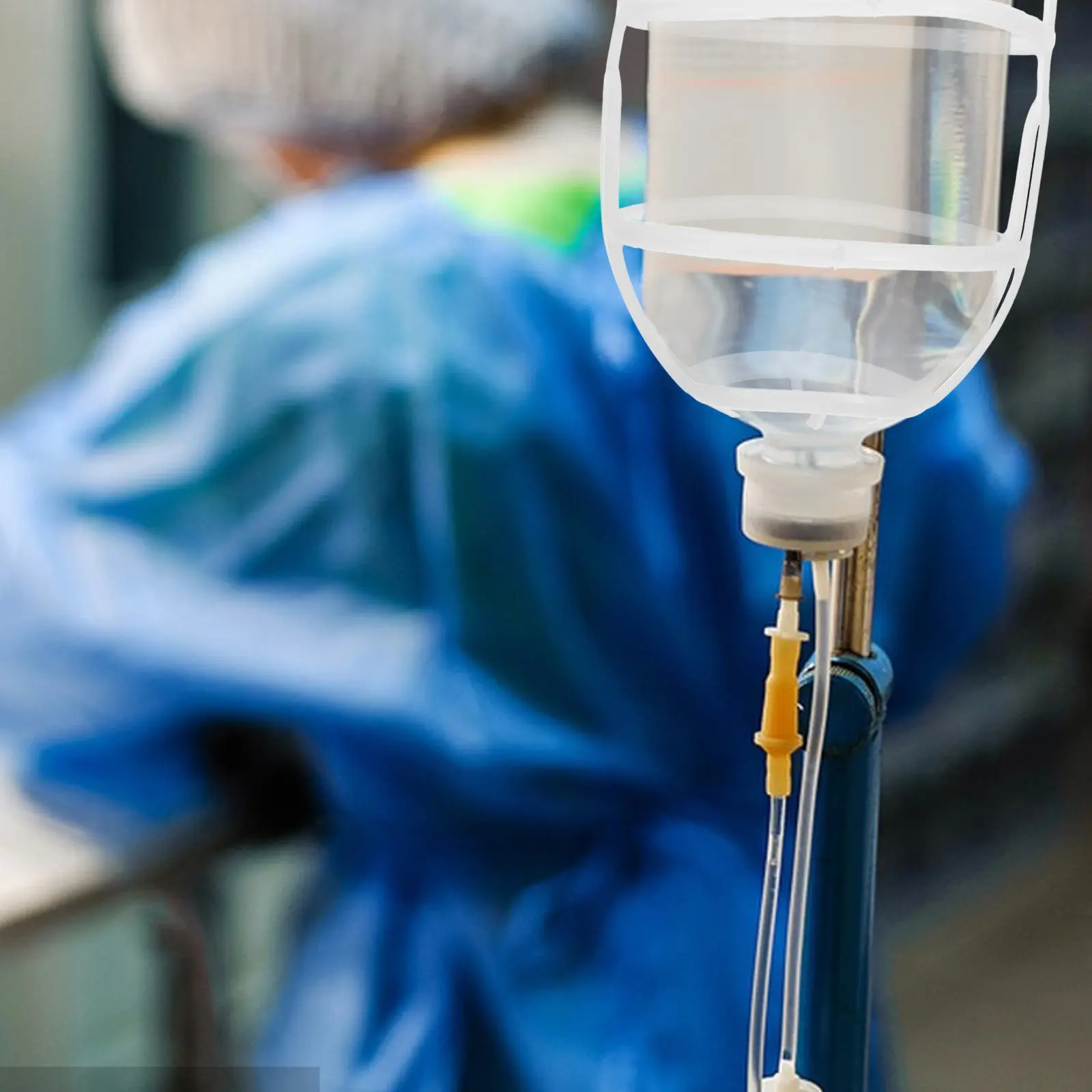 20Pcs Saline Bottle Storage Net Cage Infusion Bottle Holder Sleeve Portable Dripping Pole Net Reusable Hospital Clinic Infusion