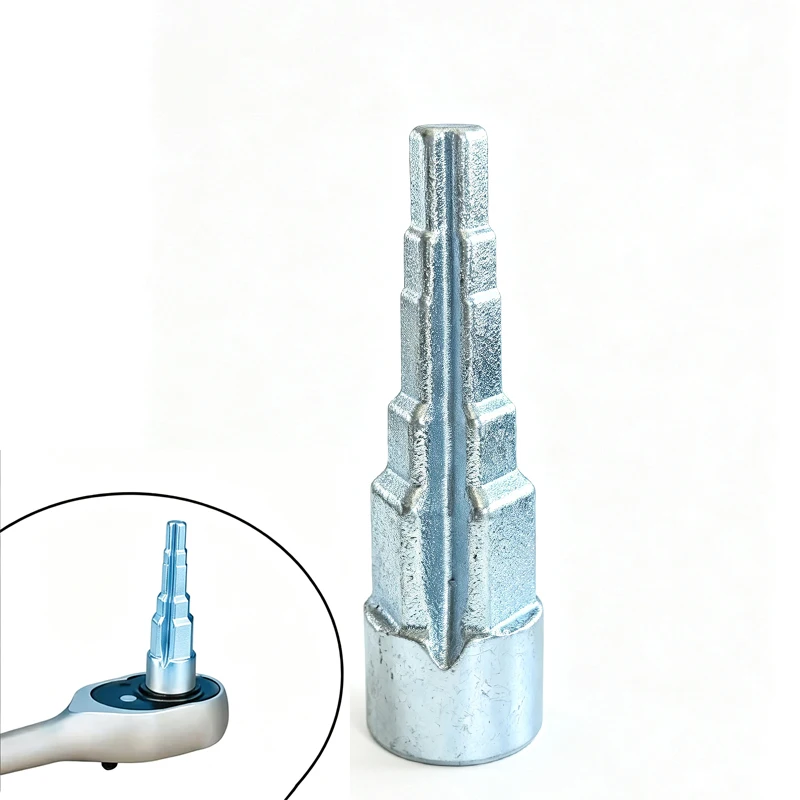 Tower Joint Step Square Head Pagoda Socket Wrench Water Valve Extraction Disassembly Ratchet Adapter