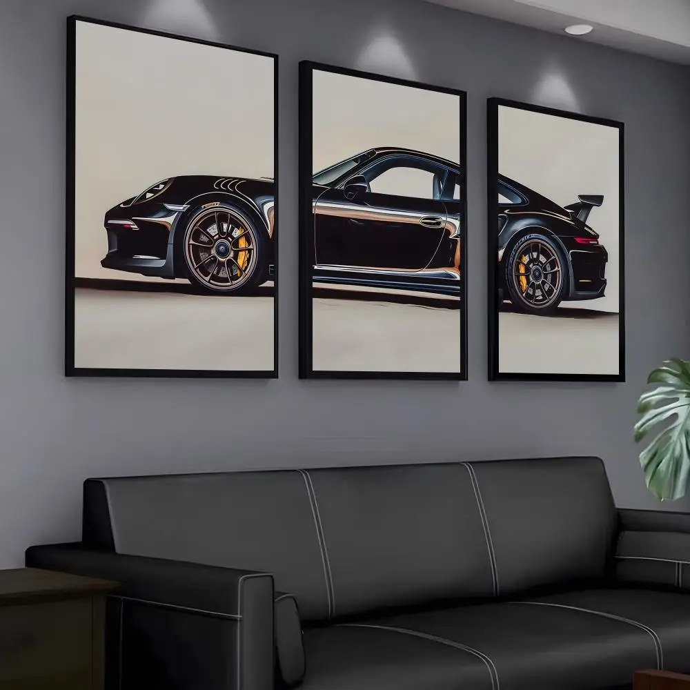 Supercar Performance Cars Art Poster Sticker For Living Room Bedroom Bar Home Decor Mural Painting Decoration