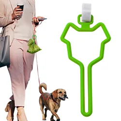 Pet Waste Bag Dispenser com Clip mãos-livres, trela extensível, Dog Traction Rope alocador, Novo