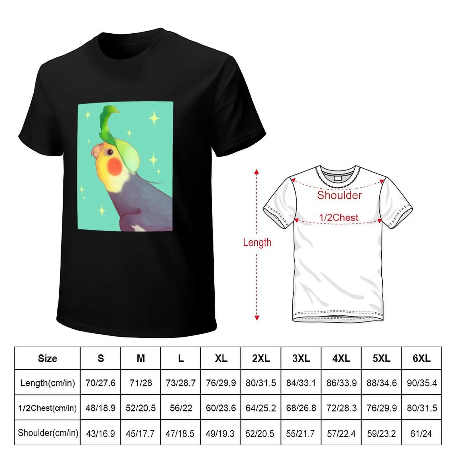 cockatiel singing T-Shirt hippie clothes customizeds customs design your own animal prinfor boys mens funny t shirts