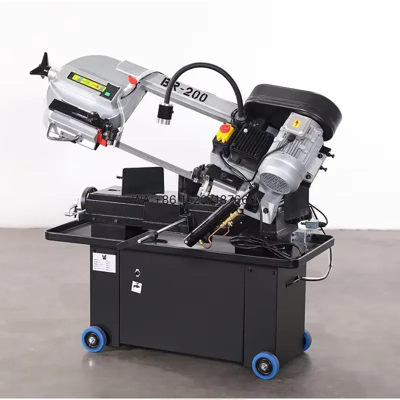 Wmwmnu for BR-200 Horizontal Band Saw Automatic Bevel Cutting 178mm Steel Pipe Angle Iron Max Cutting Capacity