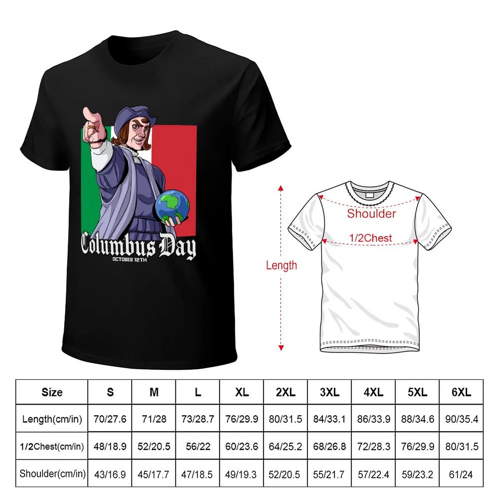 Christopher Columbus Day 1492 T-Shirt Gym Exercise Short Sleeve T-Shirt