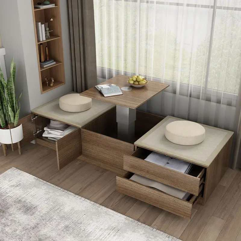 Sitting and Lifting Bedroom Tatami Window Sill Floor Cabinet Low Cabinet Storage