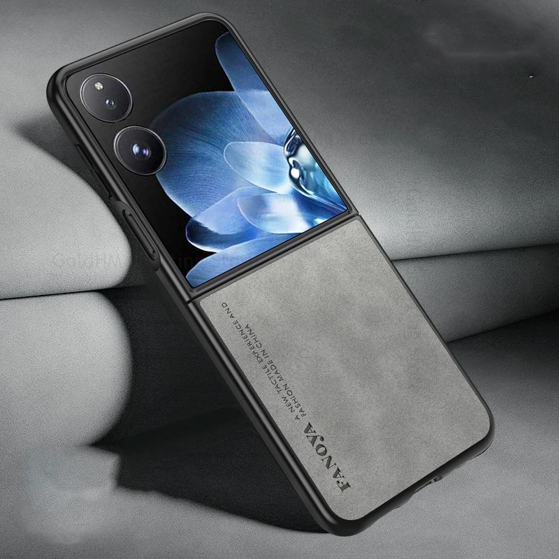 

Fundas For Xiaomi Mix Flip 2 5G Sheepskin Matte Leather Flip Case For Xiaomi Mix Flip Ultra Slim Phone Cover For Mi Mix Flip2 5G