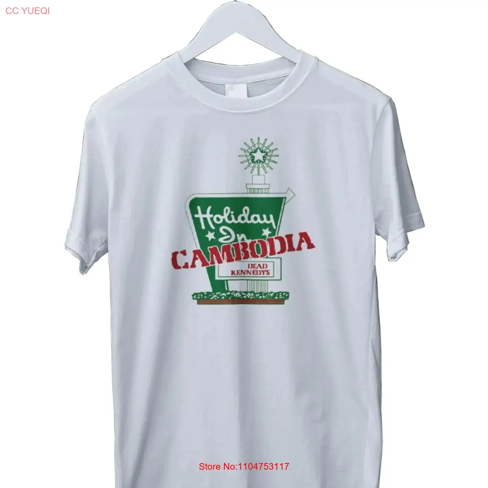 Vtg Dead Kennedys Band Holiday In Cambodia T Shirt Mens S M L XL 2 3 4 long or short sleeves vintage Washed Breathable