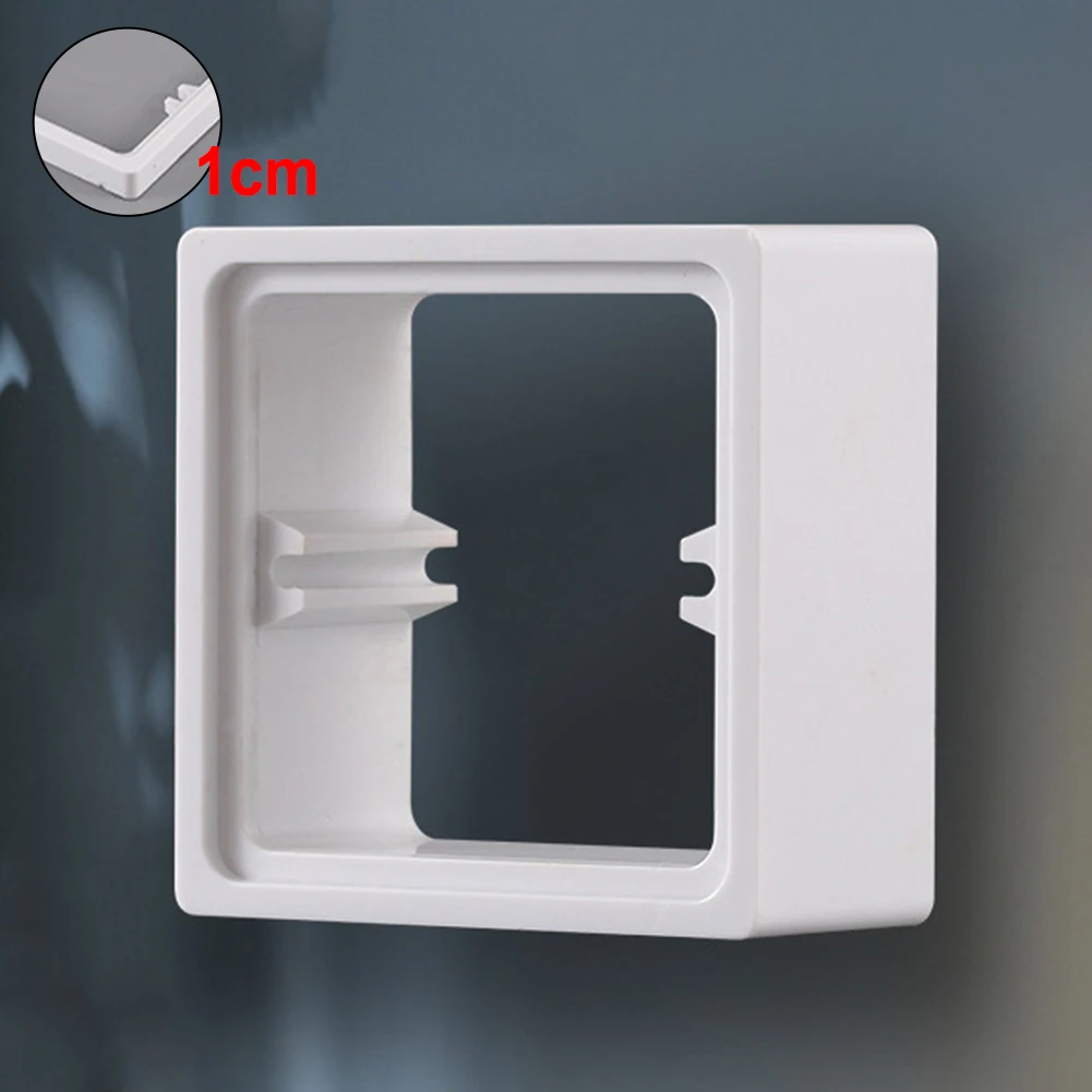 30mm Single Socket Spacer With Screws Fixture Surface-Box Square Spacer Frame Single Socket Light Switch Surround Switches Parts