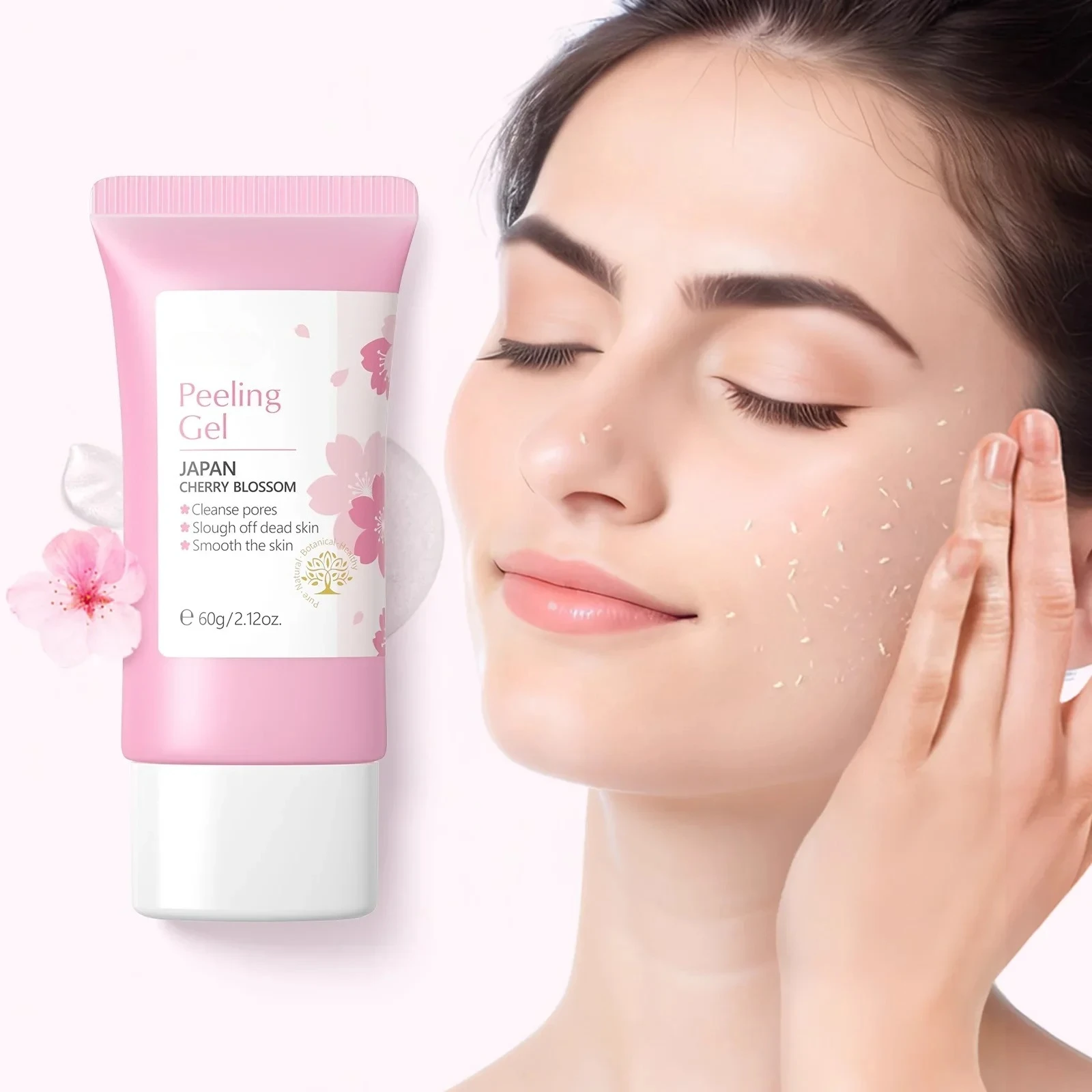 Skin Care Whitening Moisturizer Repair Facial Scrub Skin Care Sakura Face Deep Cleaning Exfoliating Gel 60g