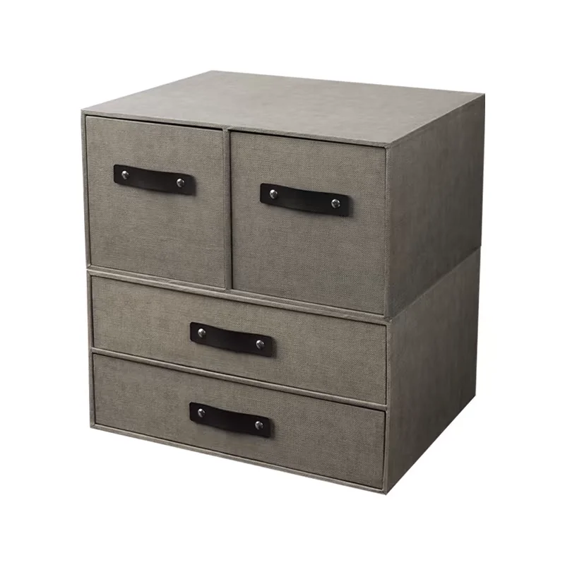 Makeasy MDF 2-Drawer Storage Organizer Cabinet Fabric Looking Unit for Closet, Bedrooms, Playrooms,Kid's room,SOHO (1PC) - Image 4