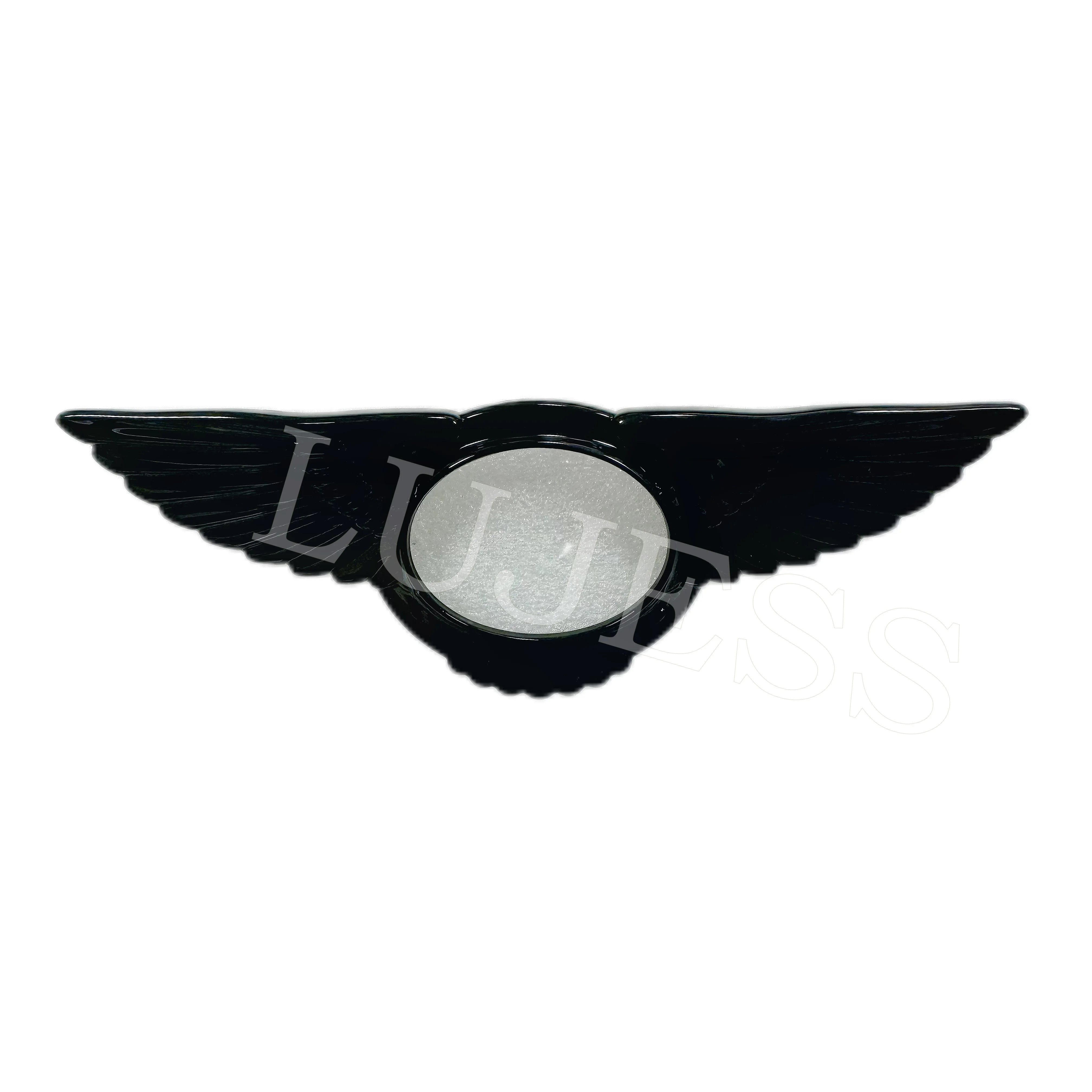 OEM 3W3853689A Black Angel Wing Eagle Wing Car Rear Bumper Hood Badge Logo Symbol Emblem Accessories for Bentley Continental GT