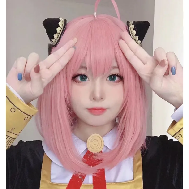 Anime SPY×FAMILY Rolpruik Podium Sitcom Voer kleding Wedstrijden Simulatie Kort haar Anya Forger Karaktermodellering Bobkapsel